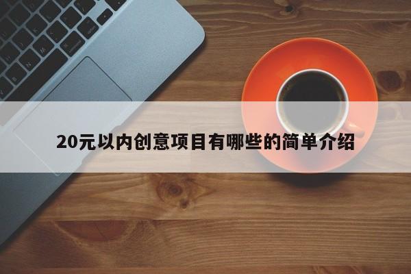 20元以内创意项目有哪些的简单介绍