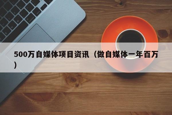 500万自媒体项目资讯（做自媒体一年百万）