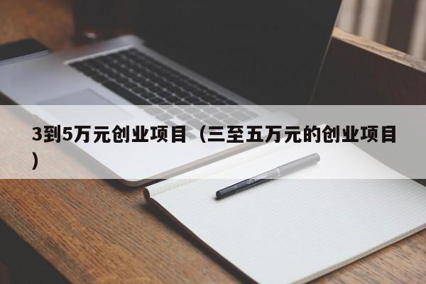 3到5万元创业项目（三至五万元的创业项目）