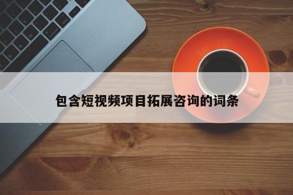 包含短视频项目拓展咨询的词条