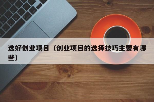 选好创业项目（创业项目的选择技巧主要有哪些）